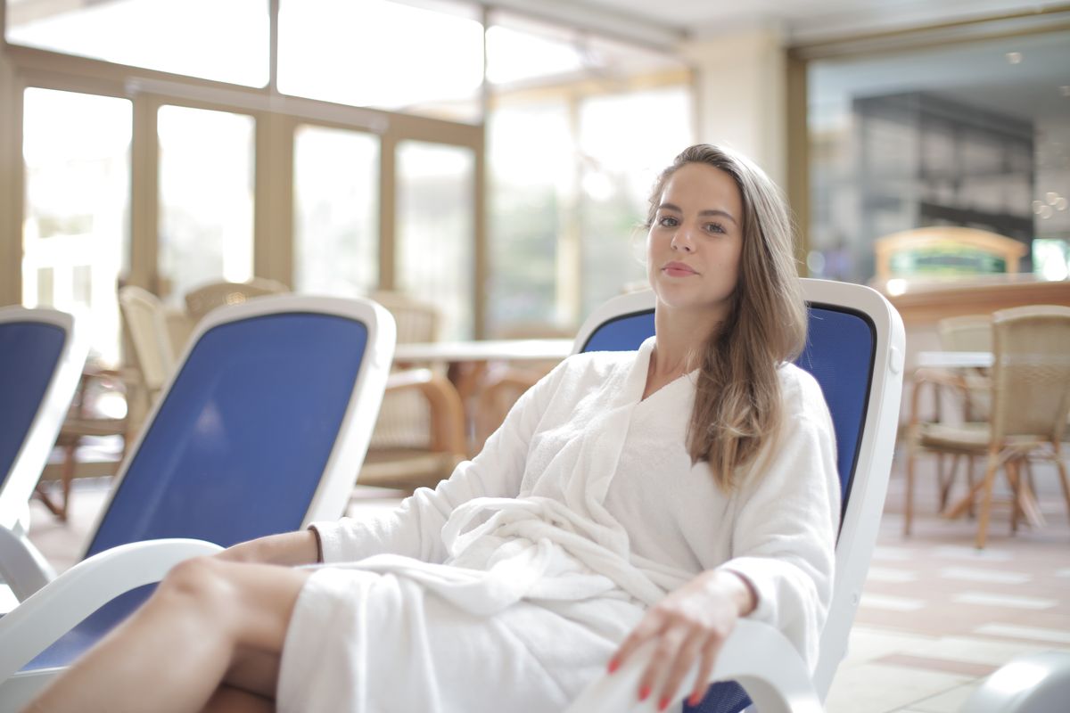 A calm, restful moment at the spa
